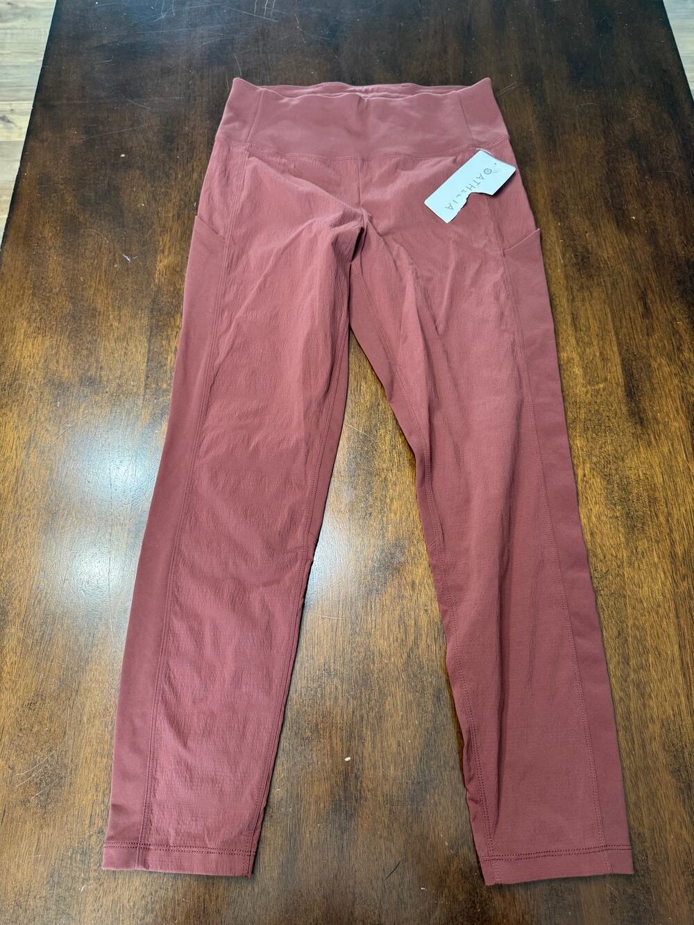 Athleta Rust Color Trekkie Hybrid Crop Tight